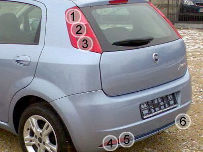 Grande Punto - światła
